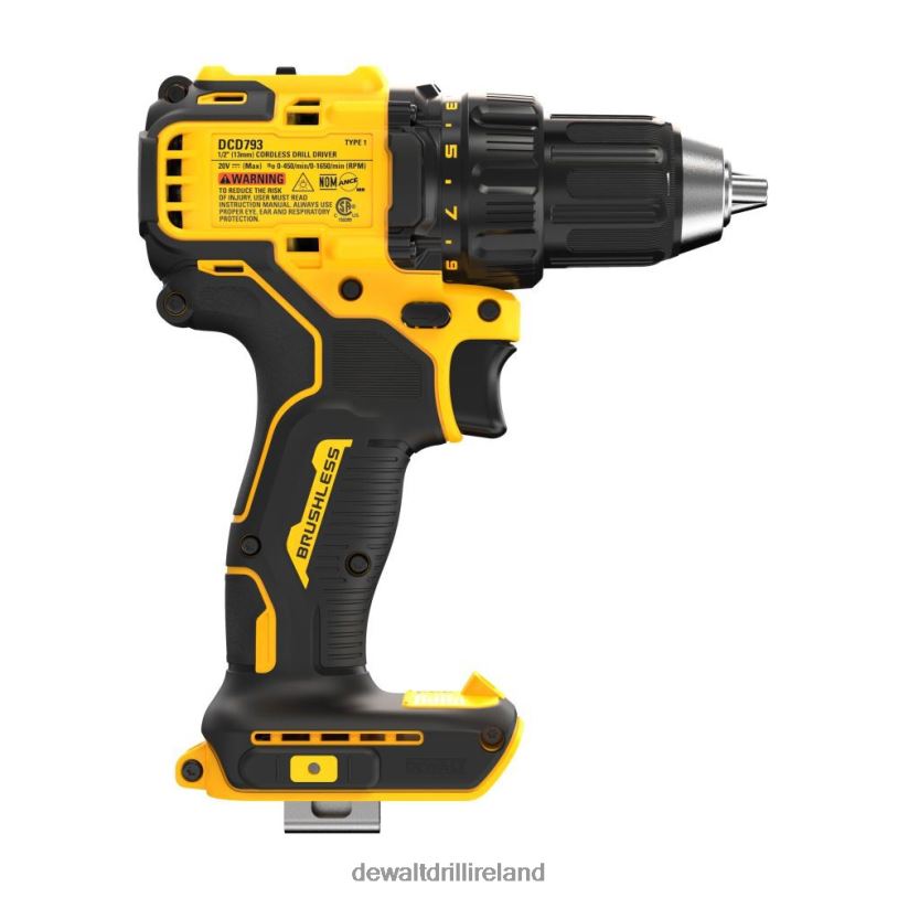20V MAX Brushless Cordless 1/2in Drill/Driver (Bare Tool) DEWALT 08Z0J67 Tools