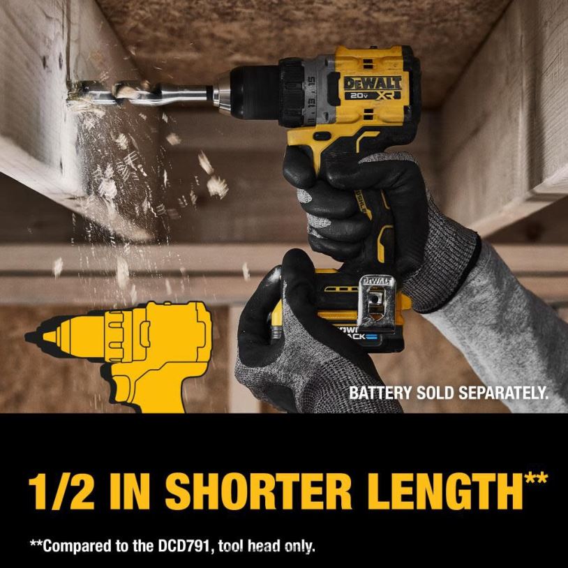 20V MAX XR Brushless Cordless 1/2 in. Drill/Driver (Bare Tool) DEWALT 08Z0J6 Tools