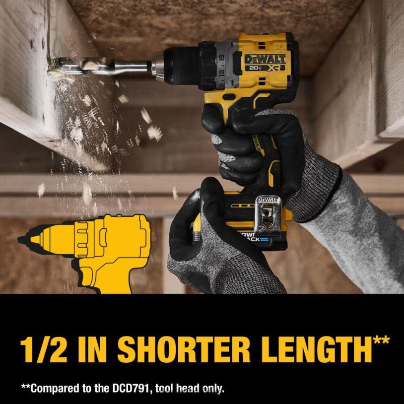 20V XR COMPACT DRILL DRIVER with POWERSTACK DEWALT 08Z0J24 Tools