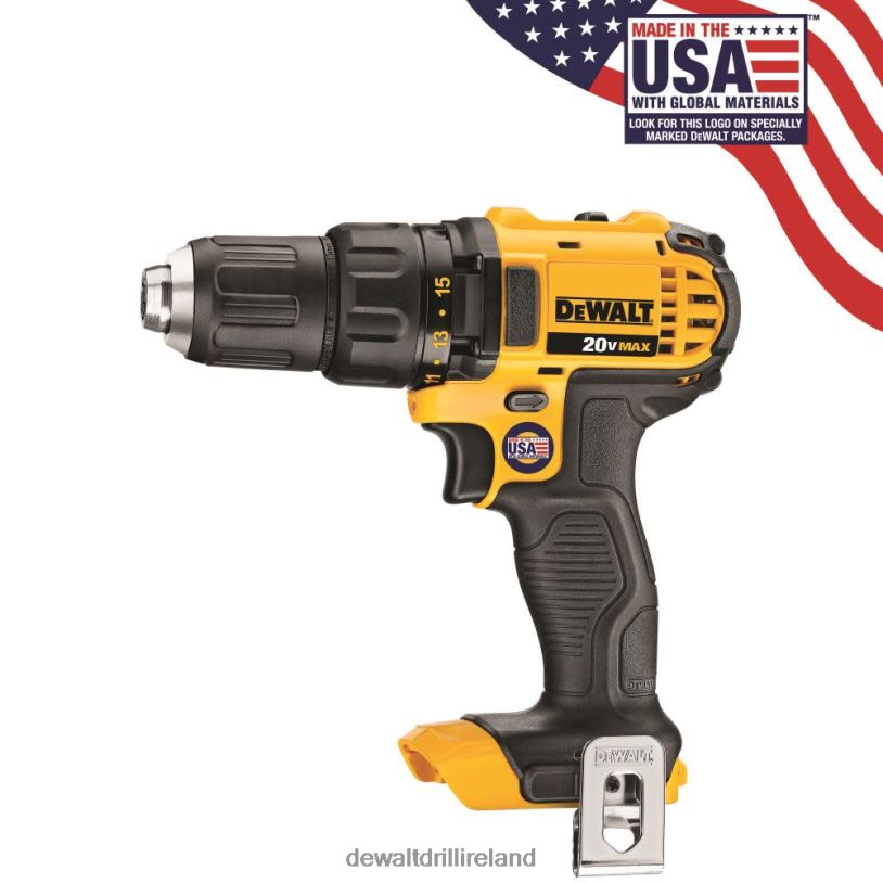 20 V MAX Lithium Ion Compact Drill/Driver (Bare Tool) DEWALT 08Z0J182 Tools
