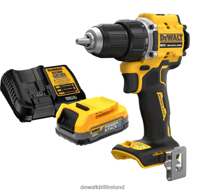 ATOMIC Compact Drill Driver with POWERSTACK 20V MAX Battery & Charger Kit Bundle DEWALT 08Z0J160 Tools