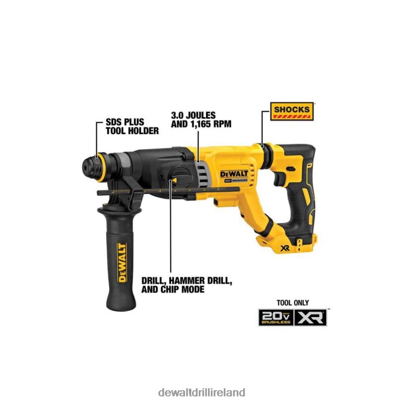 20V MAX 1 1/8in SDS PLUS Rotary Hammer (Bare Tool) DEWALT 08Z0J58 Tools