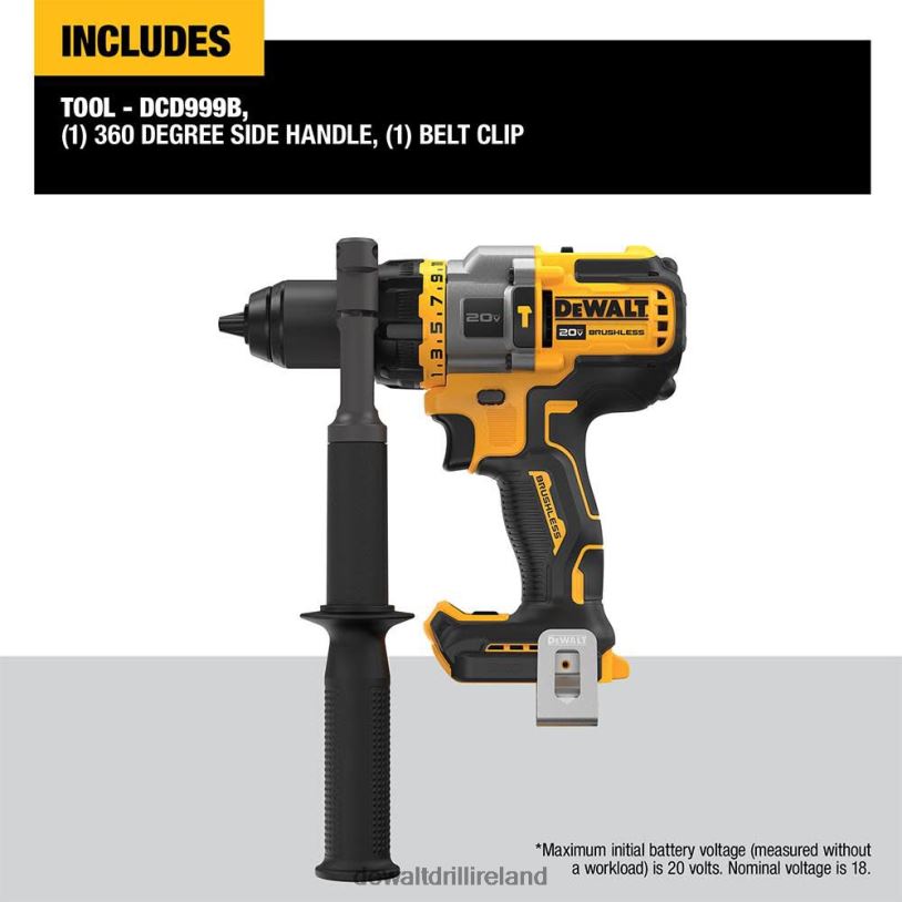 20V MAX 1/2in Hammer Drill/Driver with FLEXV ADVANTAGE (Bare Tool) DEWALT 08Z0J20 Tools