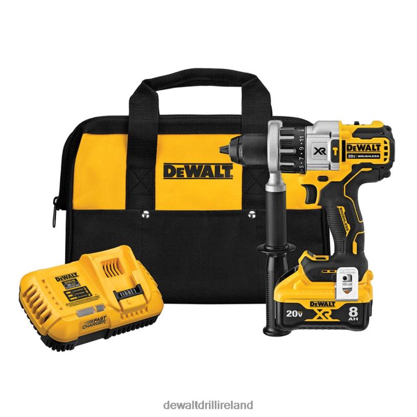 20V MAX POWER DETECT XR 1/2In Brushless Hammer Drill/Driver Kit DEWALT 08Z0J37 Tools
