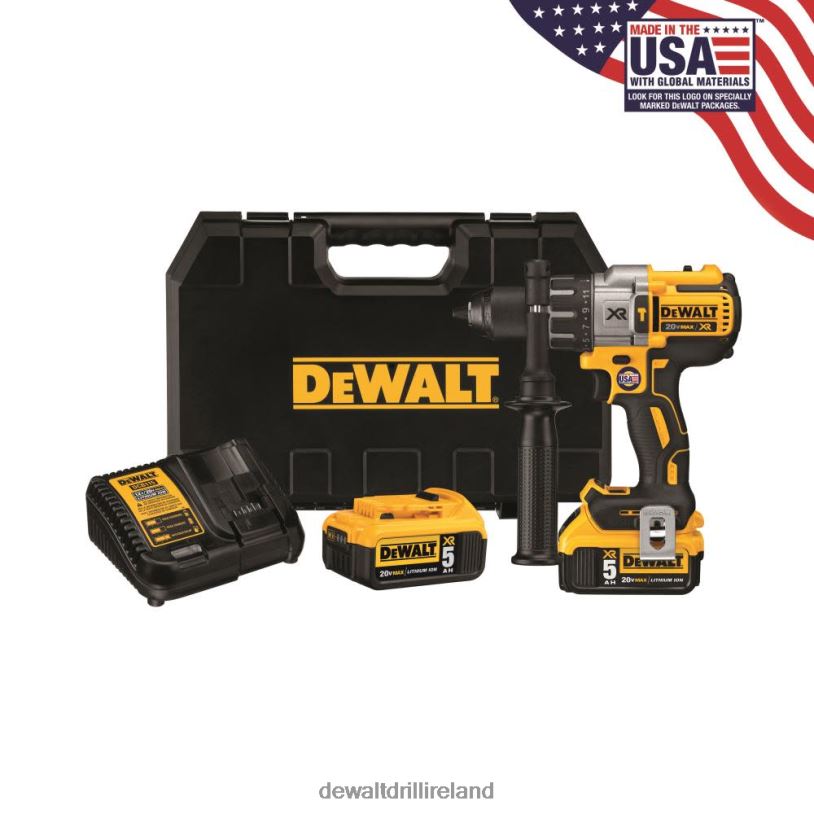 20V MAX XR LITHIUM ION BRUSHLESS 3-SPEED HAMMERDRILL KIT DEWALT 08Z0J23 Tools