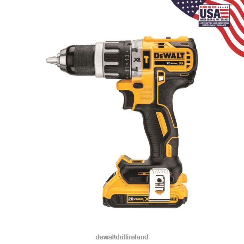 20 V MAX XR Lithium Ion Brushless Compact Hammerdrill Kit DEWALT 08Z0J190 Tools