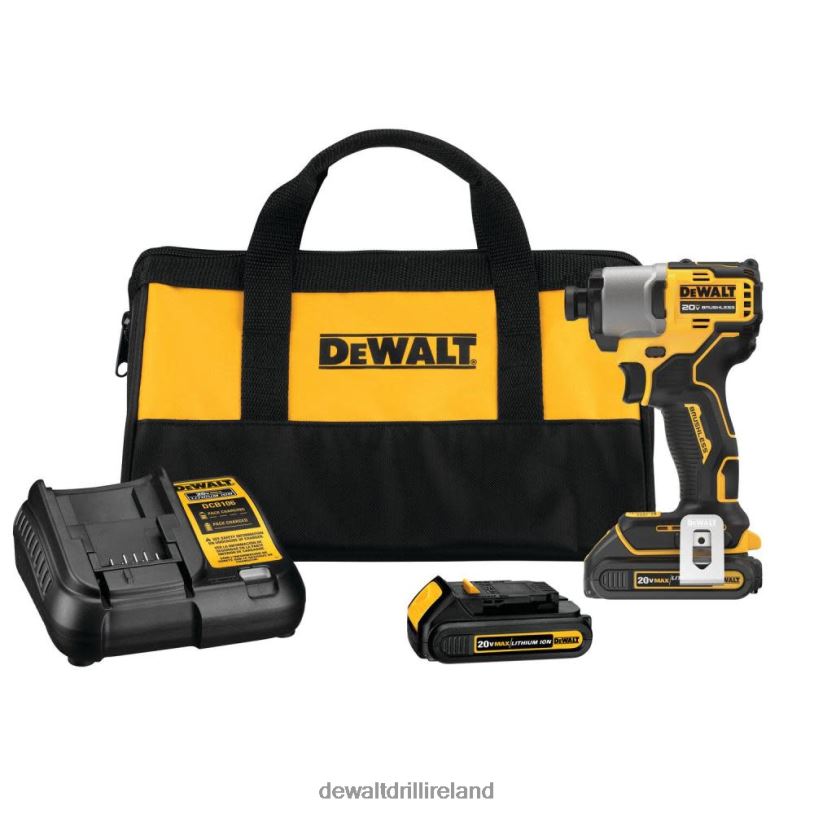 20V MAX 1/4in Impact Driver Kit Brushless Cordless DEWALT 08Z0J85 Tools