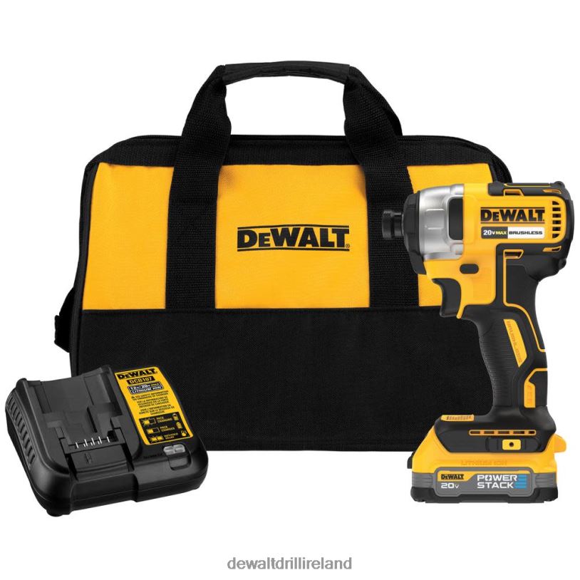 20V MAX 1/4in Impact Driver Kit with POWERSTACK Compact Battery DEWALT 08Z0J145 Tools