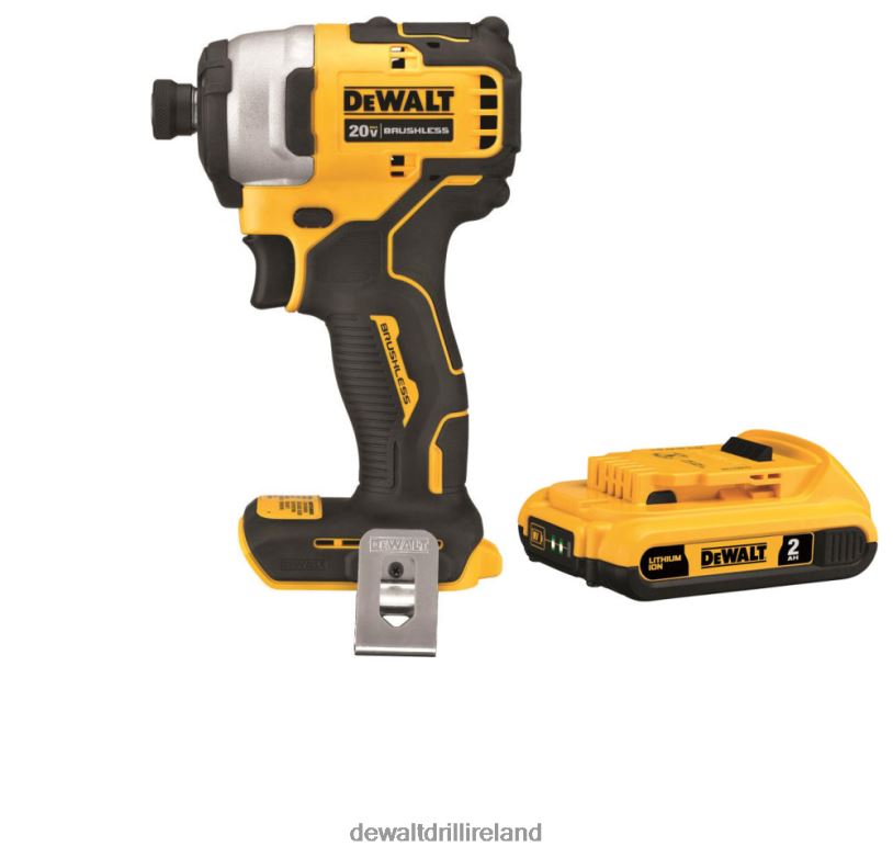 20V MAX Atomic Compact 1/4in Impact Driver with 2Ah Battery Bundle DEWALT 08Z0J158 Tools