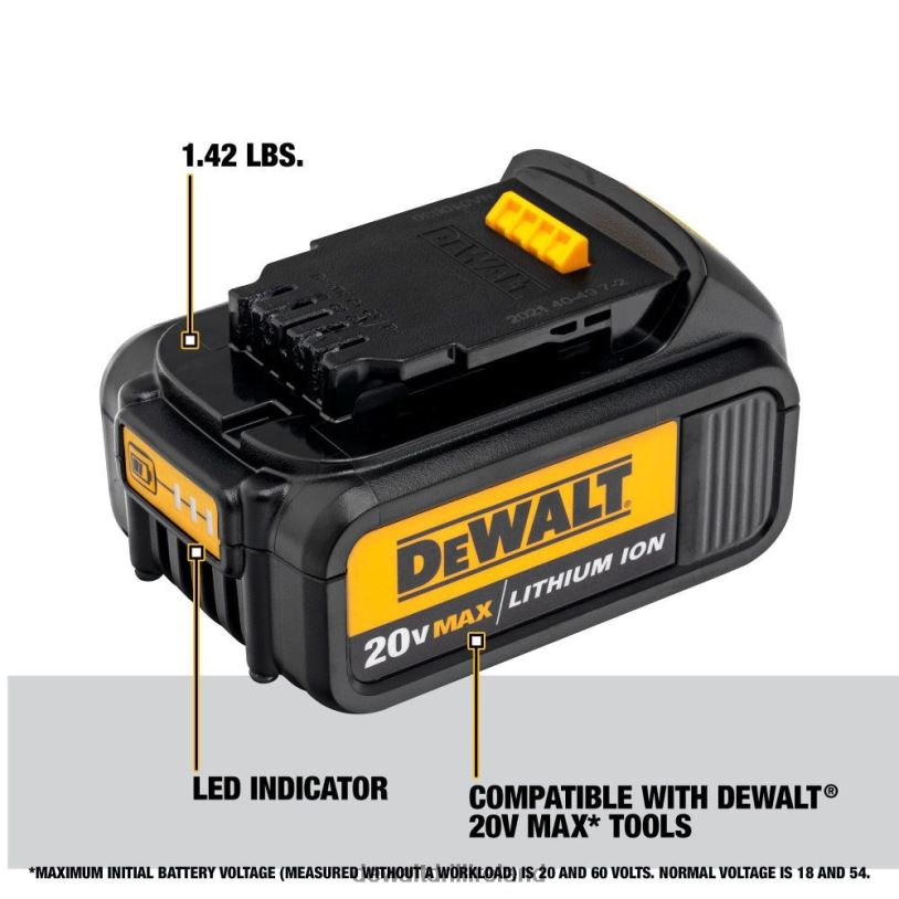 20V MAX Brushless Atomic Compact 1/4in Impact Driver with 3Ah Battery 4pk Bundle DEWALT 08Z0J155 Tools