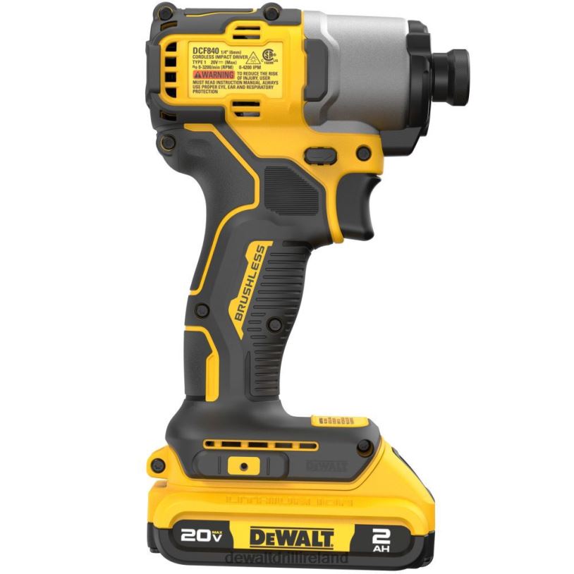 20V MAX Brushless Cordless 1/4 in Impact Driver Kit DEWALT 08Z0J84 Tools