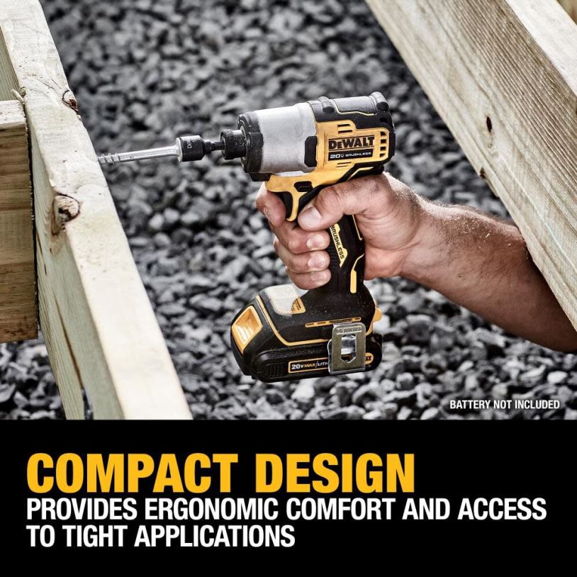 20V MAX Impact Driver 1/4in Brushless Cordless (Bare Tool) DEWALT 08Z0J147 Tools