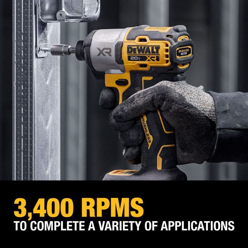 20V MAX XR 3-Speed Impact Driver Kit with 20V POWERSTACK 5AH Battery 2PK Bundle DEWALT 08Z0J8 Tools