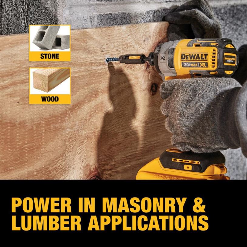 20V MAX XR Brushless 1/4-in 3-Speed Impact Driver (Bare Tool) DEWALT 08Z0J47 Tools