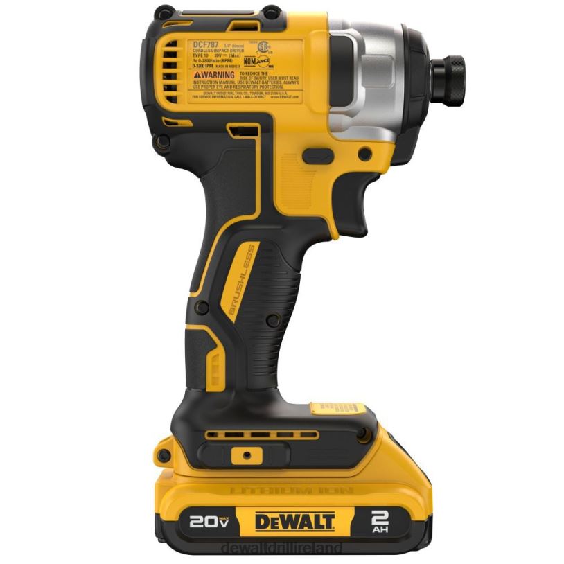 20V MAX* XTREME Cordless Brushless 1/4 in Impact Driver Drill Kit DEWALT 08Z0J162 Tools