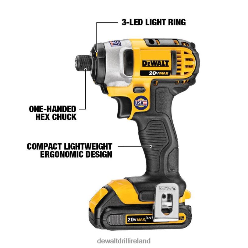 20 V MAX 1/4 in Impact Driver with Charger and (3) Batteries Bundle DEWALT 08Z0J125 Tools