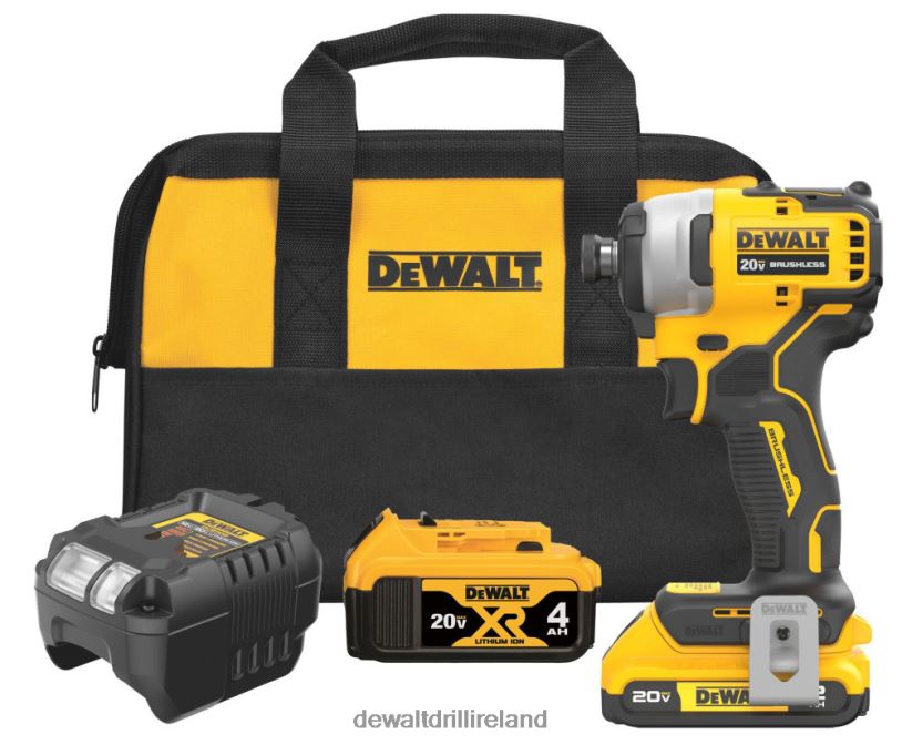 ATOMIC 20V MAX Cordless Compact 1/4" Impact Driver with Premium XR Battery Kit Bundle DEWALT 08Z0J165 Tools